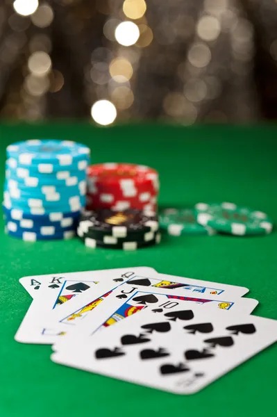 Live roulette table with professional croupier